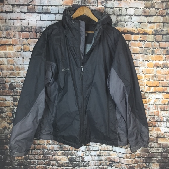 Columbia Other - Columbia Black Hooded Waterproof Jacket